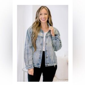 Chic Soul Faded Blue Jean Jacket